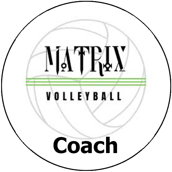 Coach for Matrix Boys Club Volleyball, Travis Kamarata, Aedan Howell, Mason Robinson